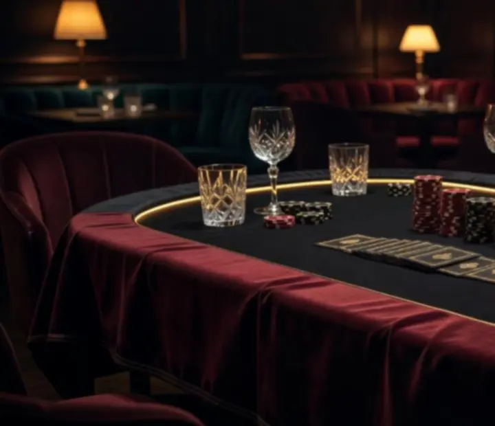Luksusowy wieczór pokerowy w eleganckiej restauracji